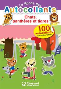 La ronde des autocollants - Chats, panthères et tigres