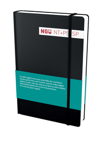 NGU NEUES TESTAMENT MIT PSALMEN UND SPRUCHE - GROSSDRUCKAUSGABE, GEBUNDEN SCHWARZ MIT GUMMIBAND