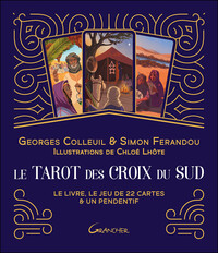 LE TAROT DES CROIX DU SUD - COFFRET - LE LIVRE, LE JEU DE 22 CARTES & UN PENDENTIF