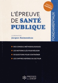 L EPREUVE DE SANTE PUBLIQUE