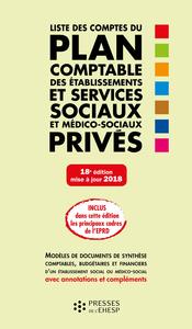 LISTE DES COMPTES DU PLAN COMPTABLE DES ETABLISSEMENTS ET SERVICES SOCIAUX ET ME
