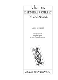 UNE DES DERNIERES SOIREES DE CARNAVAL
