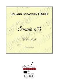 BACH JS SONATE NO.3 BWV1005 VIOLIN SOLO BOOK
