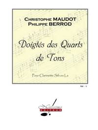 MAUDOT BERROD DOIGTES DES QUARTS DE TONS CLARINET IN B FLAT BOOK