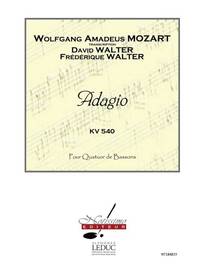 MOZART WALTER D. ADAGIO 4 BASSOONS SCORE/PARTS