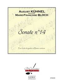 KUHNEL BLOCH SONATE NO.14 VIOLA DA GAMBA & BASSO CONTINUO BOOK
