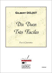 DOJAT 10 DUOS 2 CLARINETS IN B FLAT BOOK