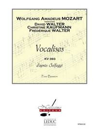 MOZART VOCALISES D'APRES SOLFEGGI (WALTER) BASSOON BOOK