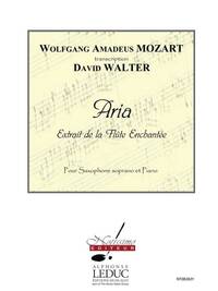 MOZART FLUTE ENCHANTEE (WALTER) SAXOPHONE IN BB & PIANO BOOK