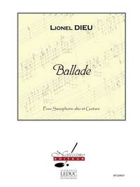 DIEU BALLADE ALTO SAXOPHONE & GUITAR BOOK