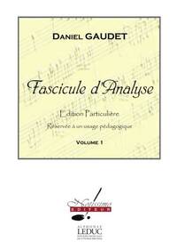 GAUDET FASCICULE D'ANALYSE VOLUME 1 TEACHING MATERIAL BOOK