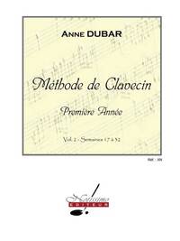 DUBAR METHODE DE CLAVECIN 1ERE ANNEE VOLUME 2 HARPSICHORD BOOK
