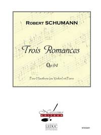 SCHUMANN 3 ROMANCES OP 94 OBOE OR VIOLIN & PIANO BOOK
