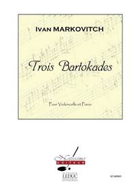 MARKOVITCH 3 BARTOKADES CELLO & PIANO BOOK