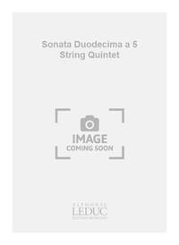 ROSENMULLER BLOCH SONATA DUODECIMA A 5 STRING QUINTET SCORE/PARTS
