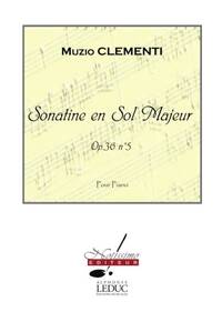 CLEMENTI MUZIO SONATINE IN G MAJOR OP 36 NO 5 PIANO BOOK PIANO