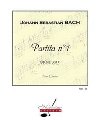 BACH JS PARTITA NO 1 BWV825 PIANO BOOK PIANO