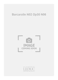 FELIX MENDELSSOHN BARTHOLDY : BARCAROLLE N 2 OP.30 N 6 - PIANO