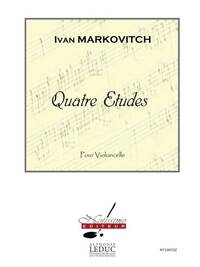 MARKOVITCH 4 ETUDES VIOLONCELLE CELLO STUDIES BOOK