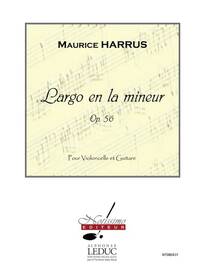 HARRUS LARGO EN A MINOR CELLO & GUITAR BOOK