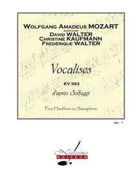MOZART VOCALISES D'APRES SOLFEGGI (WALTER) OBOE OR SAXOPHONE BOOK