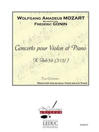 MOZART CONCERTO K. ANH56 315F (GONIN) VIOLIN & PIANO BOOK