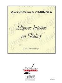 CARINOLA LIGNES BRISEES EN RELIEF FLUTE & HARP BOOK