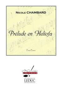 CHAMBARD PRELUDE EN HELIOFA PIANO BOOK PIANO