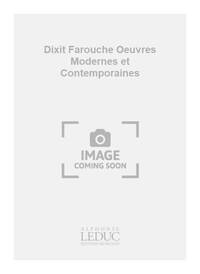 DUHAMEL DIXIT FAROUCHE OEUVRES MODERNES ET CONTEMPORAINES BOOK