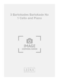 MARKOVITCH 3 BARTOKADES BARTOKADE NO 1 CELLO & PIANO BOOK