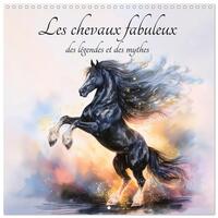 Les chevaux fabuleux des légendes et des mythes (Calendrier mural carré 2026 30x30 cm) Calendrier double avec une page pour vos prises de notes