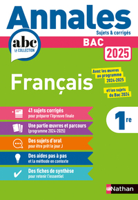 ANNALES BAC FRANCAIS 2025