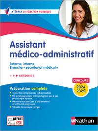Concours Assistant médico-administratif - Catégorie B - 2024-2025
