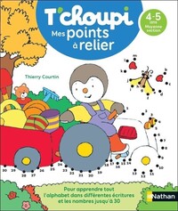 T'choupi Mes points à relier - Lettres et nombres 4-5 ans MS