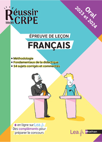 EPREUVE ORALE LECON - FRANCAIS - CRPE 2023 ET 2024