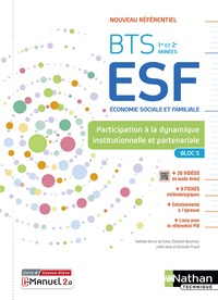 Bloc 5 - Participer à la dynamique institutionnelle BTS ESF, Livre + Licence numérique i-Manuel 2.0