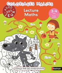Coloriages malins avec des jeux - Lecture Maths 3-4 ans PS