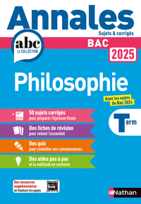 ANNALES BAC PHILOSOPHIE 2025