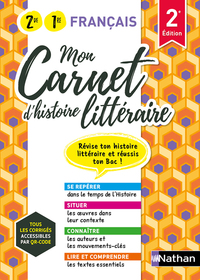 Mon carnet d'histoire littéraire - 1ère/ 2nde - 2023
