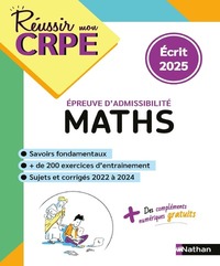 CRPE ECRIT MATHS -ADMISSIBILITE - NOUVEAU CONCOURS 2025