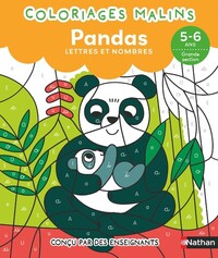 Coloriages malins - Pandas lettres et nombres - 5-6 ans GS