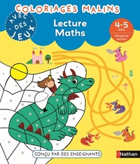 Coloriages malins avec des jeux - Lecture Maths 4-5 ans MS