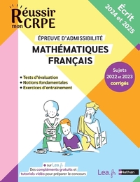 MATHEMATIQUES FRANCAIS - EPREUVE ECRITE - ADMISSIBILITE - 2024-2025