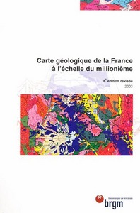 CARTE GEOLOGIQUE DE LA FRANCE PLASTIFIE