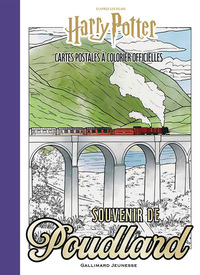 Harry Potter - Souvenir de Poudlard - Cartes postales à colorier