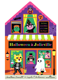 HALLOWEEN A JOLIEVILLE - UN LIVRE ACCORDEON GEANT AVEC DES FLAPS