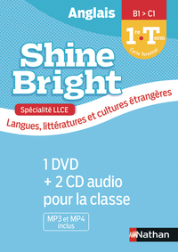 Shine Bright - Langues, Littératures et cultures étrangères 1re, Tle, Coffret CD + DVD classe