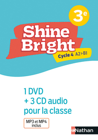 Shine Bright 3e, Coffret 1 DVD + 3 CD audio classe