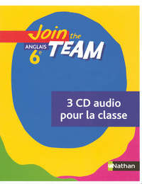 Join the Team 6e, Coffret 3 CD audio classe