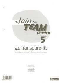 Join the Team 5e, Transparents